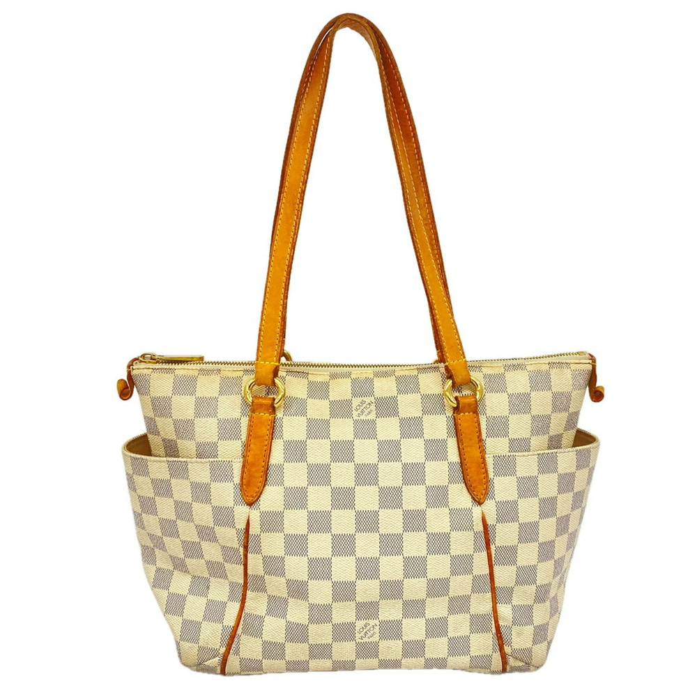 Louis Vuitton Damier Azur Totally PM Tote Bag N51261 White Women's